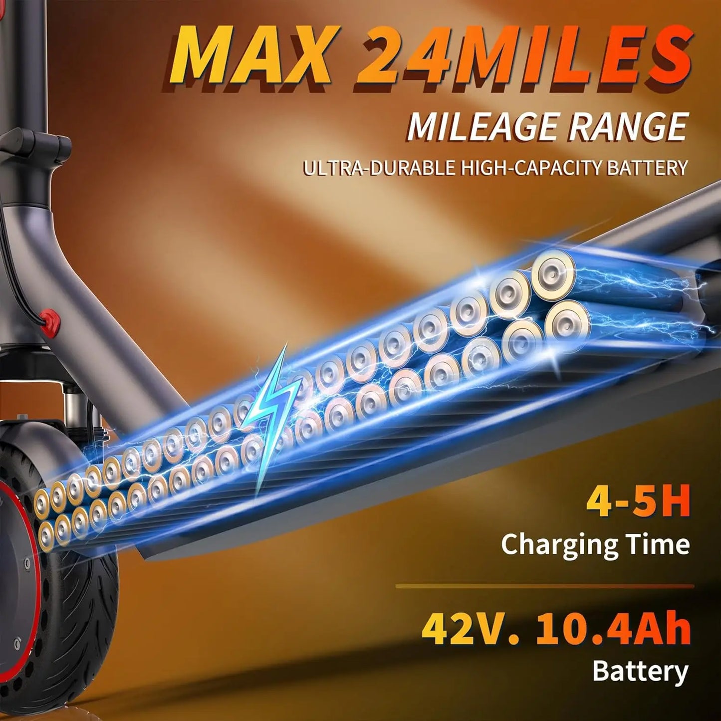 2026 NEW 10‘’ Electric Scooter for Adults,500W Powerful Motor,24 Miles Long Range,Dual Braking System,22Mph Max Speed,Foldable E Scooter with Solid Tires,APP Control
